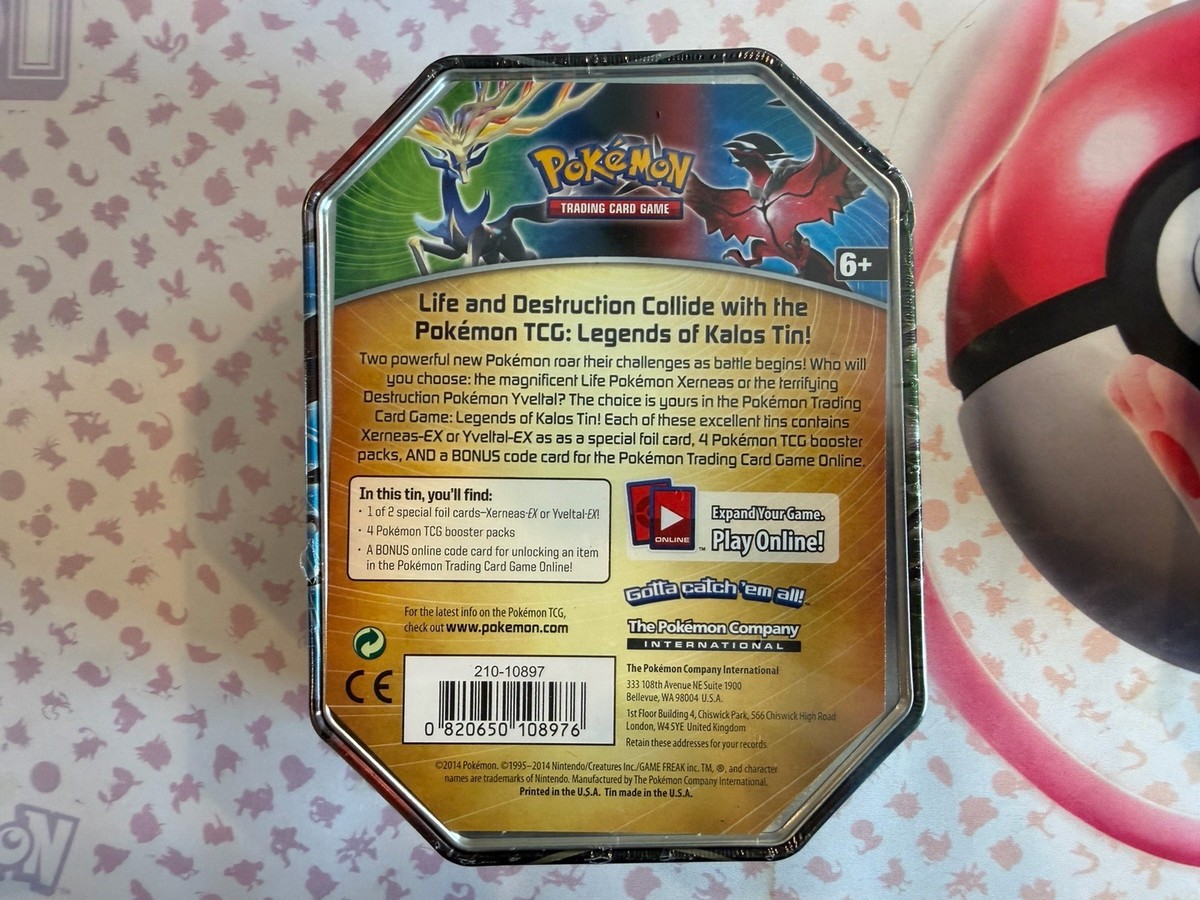 Pokemon Legends of Kalos Tins: Yveltal EX Tin | eBay