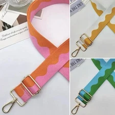 Replacement Wide Strap Crossbody Shoulder Purse Bag Cute Pink Orange Yellow Blue