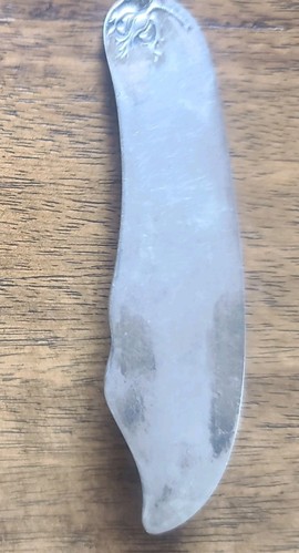 1877 Niagara Falls Silver Co. Wild Rose Butter Knife, Cocktail Fork & Spoons - Bild 5 von 15