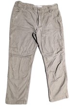 Carhartt Men s Olive Double Knee Work Pants 34x30 Relaxed Fit Utility Canvas