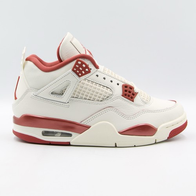 #ad Air Jordan 4 Retro Womens Valentine’s Day Sneakers Pale Ivory Red HV0823 106 C $280.99