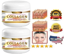 COLLAGEN & ELASTIN SKIN CREAM Firming Face Care Anti Aging Wrinkle Beauty 8 oz