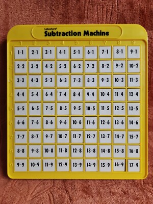 LAKESHORE Subtraction Machine. Learning is fun with this push learning game. 