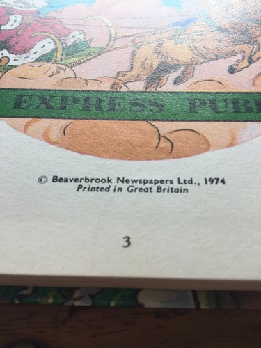 Rupert Bear Annual 1974 - Iron Spade - Unclipped - 50th Birthday Gift - Picture 3 of 7