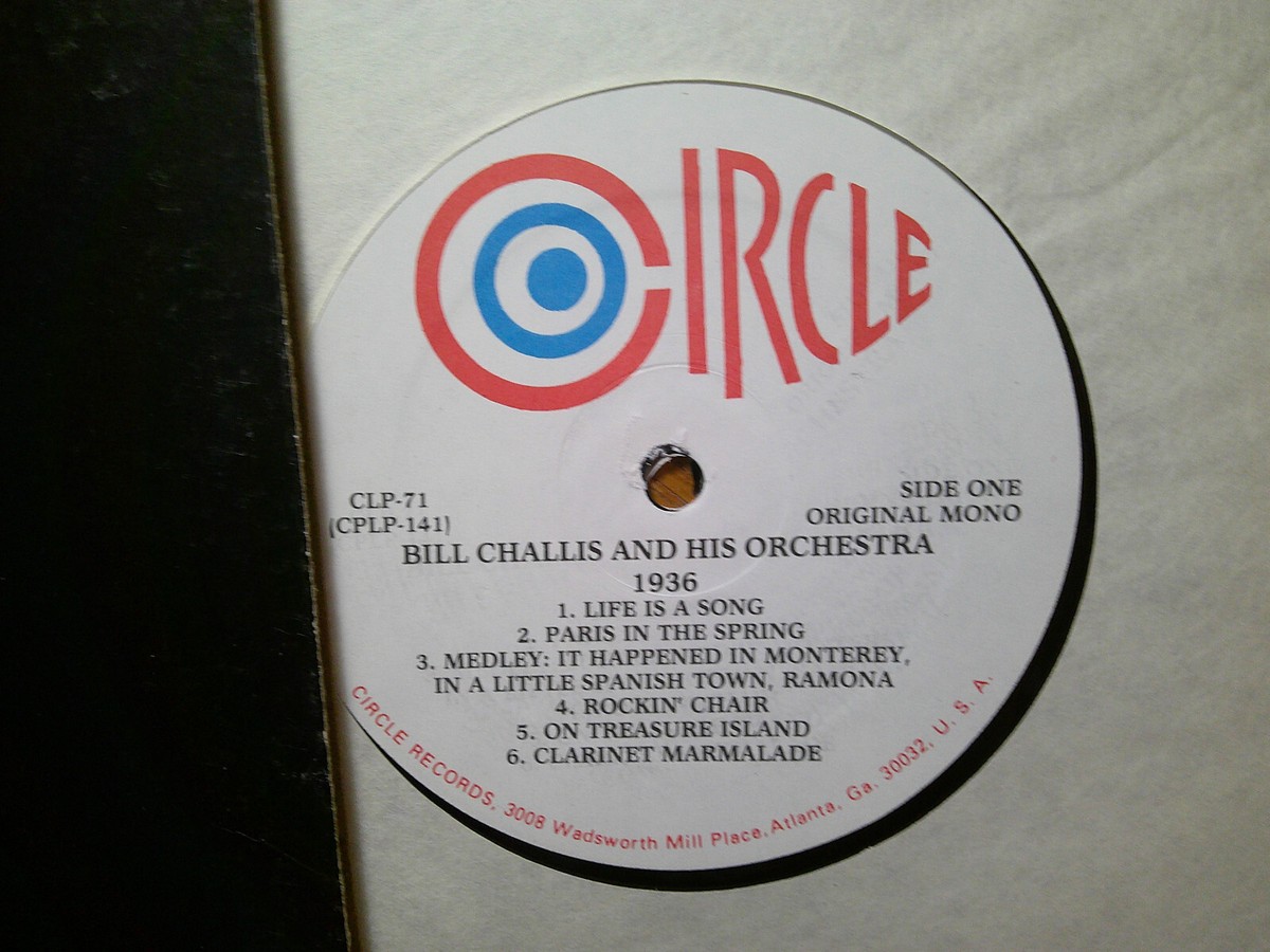 CIRCLE LP RECORD/BILL CHALLIS/ 1936/ EX+ JAZZ 1983 PRESS | eBay