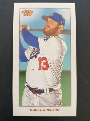 2020 Topps 206 Series 2 Piedmont Back Max Muncy Los Angeles Dodgers MLB Card