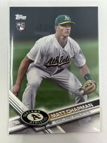 2017 TOPPS BASEBALL UPDATE MATT CHAPMAN US4 OAKLAND ATHLETICS