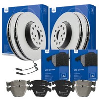 ATE Bremsscheiben + BelÄGe Ceramic +Wk Mercedes GLK-KLASSE Vorn Ø330 Hinten Ø300