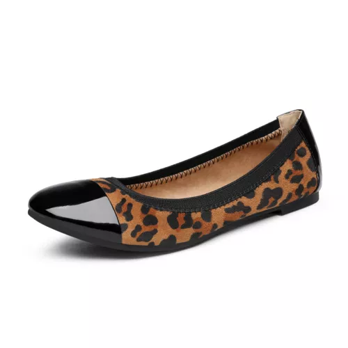 Women Classic Round Toe Ballet Flat Comfort Work Slip On Office Flat Shoes - Picture 15 of 43