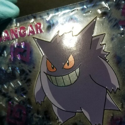 Pokemon Japanese Meiji Gengar Embossed Promo Foil Get Card 1999