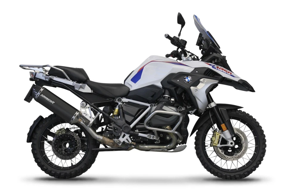 Silenciador de escape aprobado por la UE NEGRO HP7 DOMINATOR se adapta a BMW R1200GS 2013-2018 Foto 4 de 4