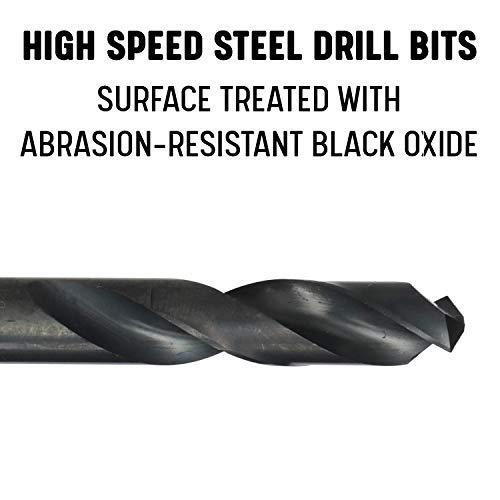 Drill America 9/16" High Speed Steel Heavy Duty Split Point Stub Drill Bit,