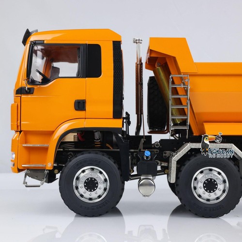 LESU 8x8 Idraulico RC Dumper Truck 1/14 RTR Metallo Radiocomando Rimorchio ribaltabile Modello Auto - Foto 20 di 24