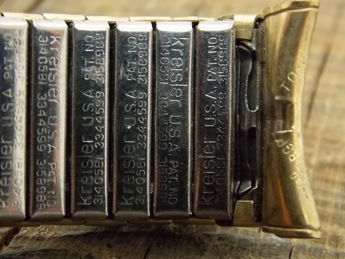 Kreisler USA Rolled Gold Plate Expansion Watch Band Vintage Pre-Owned 19mm Short - Picture 3 of 3