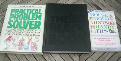 3 RD Lot: Practical Problem Solver/Big Black Book/Household Hints & Handy Tips