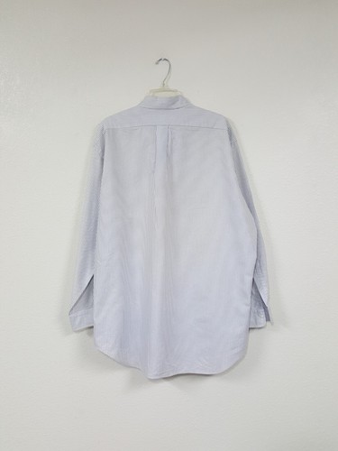 Polo Seersucker Multicolor Pony Longsleeve Button Yarmouth Shirt Mens 17 - XXL - Picture 3 of 5