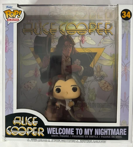 Funko Pop Albums Alice Cooper WELCOME TO MY NIGHTMARE Vinyl Figure #34