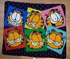 90s Licensed Paws Garfield Odie The Northwest Company Fleece Soft Throw 56x49
