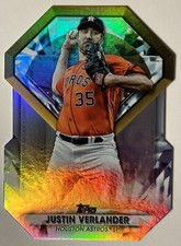 2022 Topps Baseball Diamond Greats Die Cut Card #DGDC-61 Justin Verlander Astros