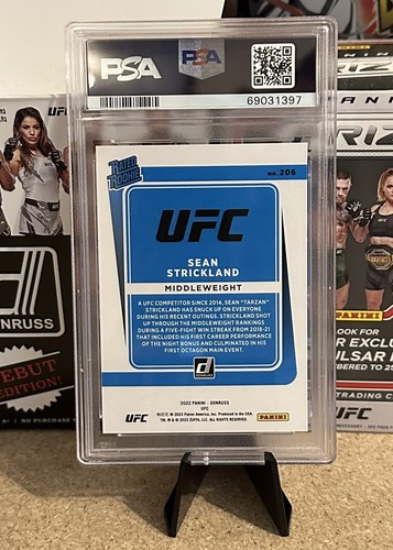 Sean Strickland Rated Rookie PSA 9 Donruss - Picture 2 of 2