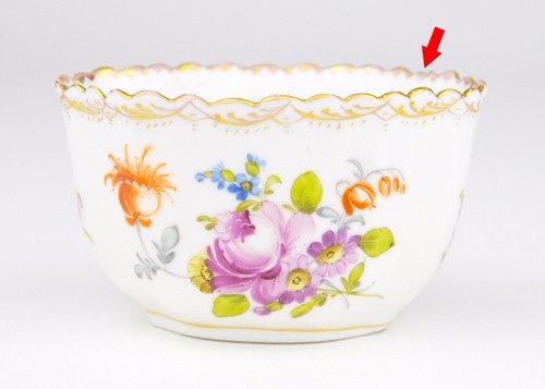 Dresden Creamer and Sugar Bowl Floral Pattern Gold Gilding German Porcelain RK - Picture 9 of 12