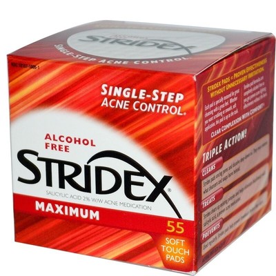 Stridex Single-Step Akne Control alkoholfreie Soft Touch Pads 55 Stck.