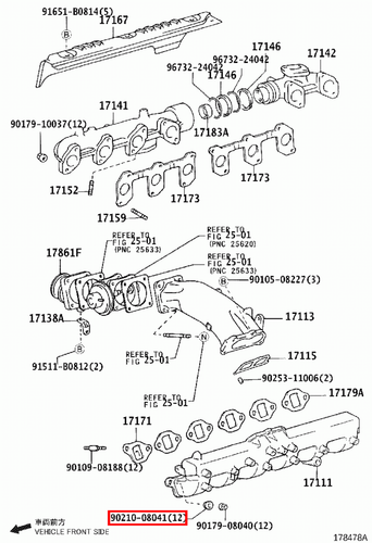 Genuine LandCruiser 80 Series 1HD 1HZ Intake Manifold Rubber Seal Washer x12 - Picture 18 of 20