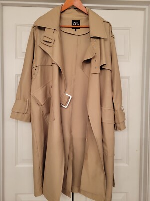 Zara Oversized Trench Coat Small/Medium UK