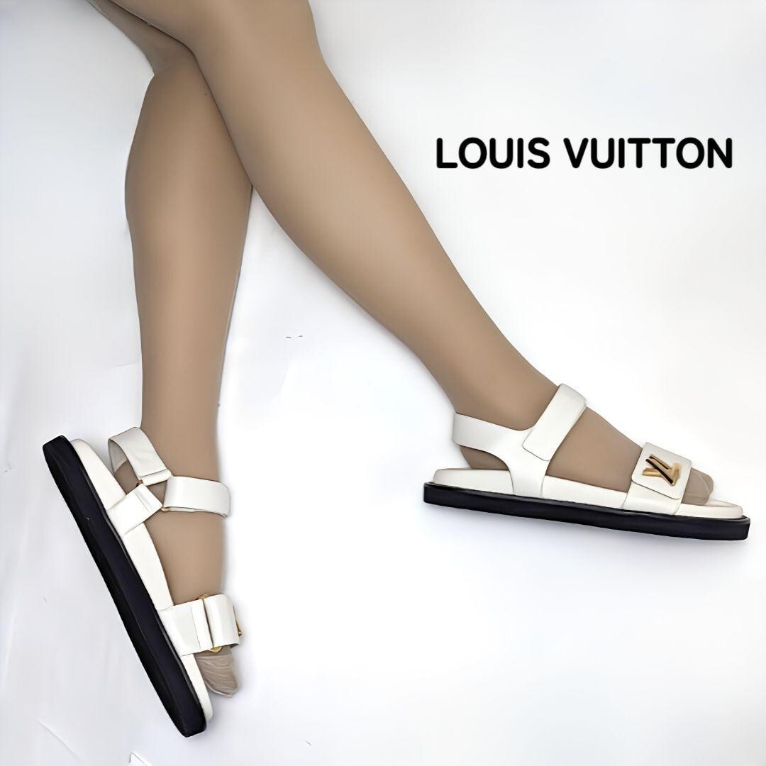 Authentic Louis Vuitton LV Sunset Line Sandals size37.5 Off Authentic Louis Vuitton LV Sunset Line Sandals size37.5 Off