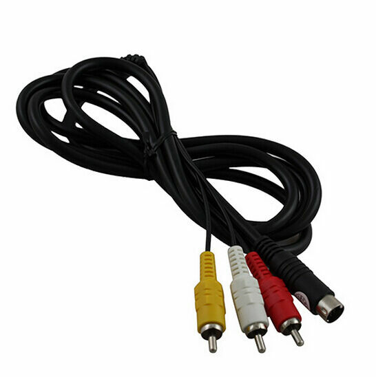 DZ506 Audio Video AV Cable Fits SEGA Genesis 2 or 3 A/v 6ft Feet