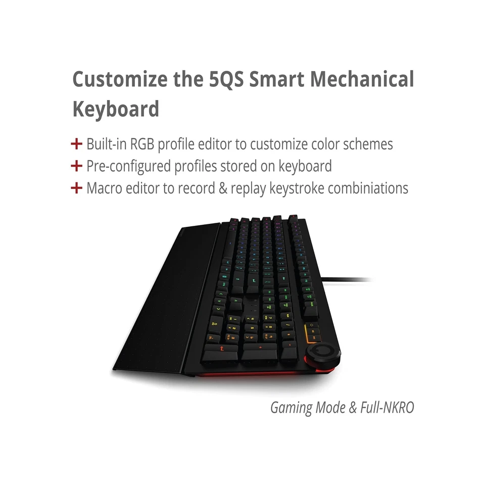 Das Keyboard 5QS Smart RGB Programmable Mechanical Keyboard for Work & Gaming... - Image 3 of 4
