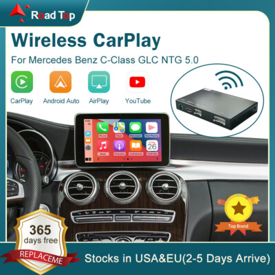 For Mercedes Benz C Class W205 GLC Wireless CarPlay Android Auto Car Stereo Kit