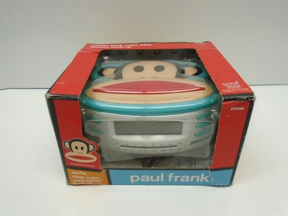 Paul Frank pf250 am/fm radio reloj de escritorio con batería de respaldo  Foto 2 de 4