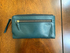 Fossil Teal Pebbled Leather Bi-Fold Wallet — photo 2