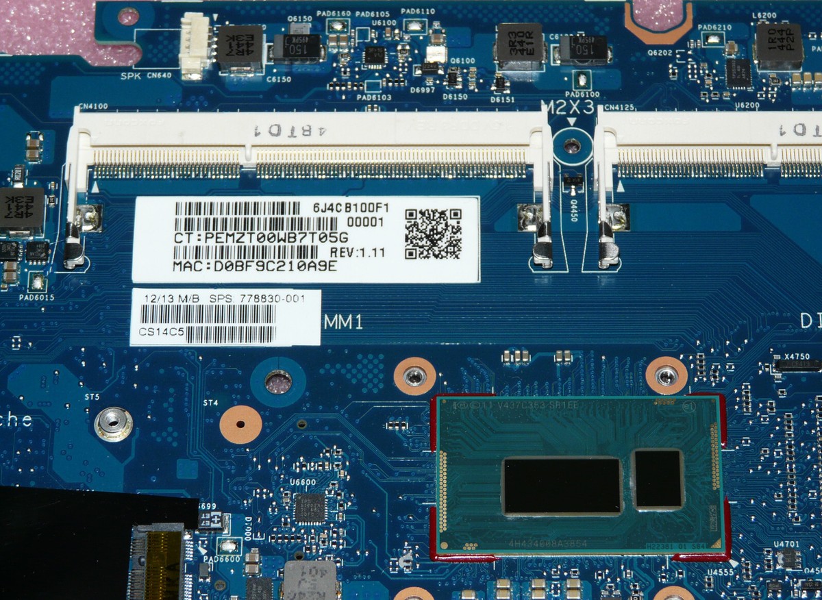 Pour HP 260 G1 carte mère d'ordinateur portable 6050A2693001 carte mère