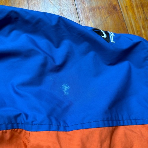 Vintage Nike ACG Half Zip Jacket Mens Size Medium Hooded Clima Fit Blue Orange - Picture 8 of 11