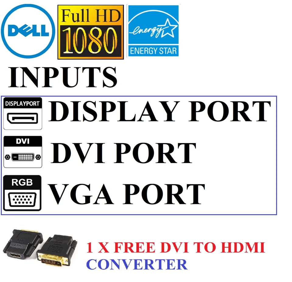 Dual Monitor Setup 48" IPS LED 2 X 24" 1920x1200 DP VGA +HDMI Dual Stand - Image 2 of 4