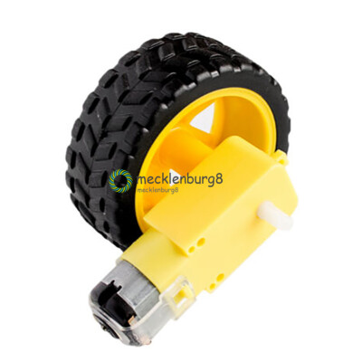 Smart Car Robot Plastic Tire Wheel with DC 3-6V Gear Motor for Robot