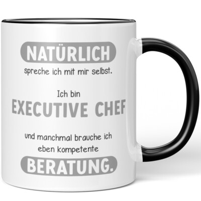 Natürlich spreche ich mit mir selbst. Ich bin Executive Chef und 10007135258