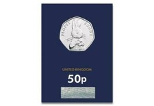 Flopsy Bunny  2018 UK 50p Carded Bunc Coin low mintage!!!! cheapest on ebay