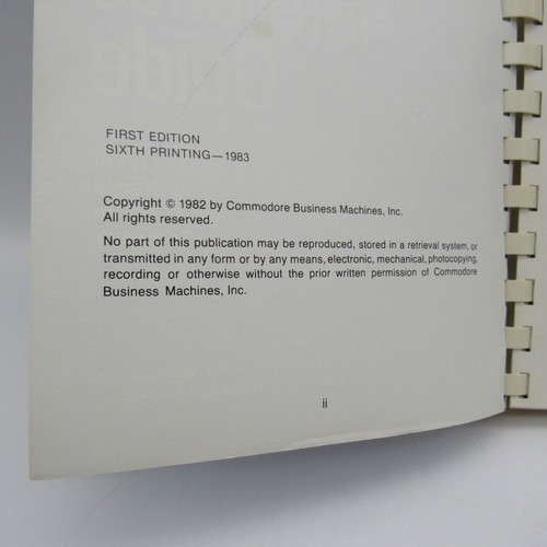 Commodore VIC-20 Programmers Reference Guide 1st Edition 6th Printing 1983 - Afbeelding 4 van 6