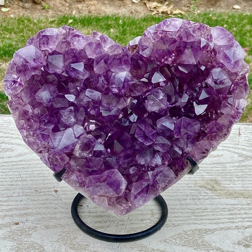 6.85LB Processing of Natural Amethyst Cluster Cave Love Specimen in Uruguay+base - 第 8/14 張圖片