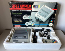 Boxed Region Free 50/60hz Super Nintendo SNES Console SuperCIC FULL SET UP