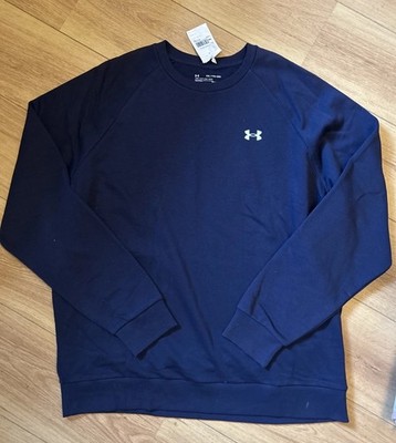 Under Armour Sweatshirt Herren 2XL Größe Blau Fleece Gefüttert Sweatshirt Neu mit Etikett