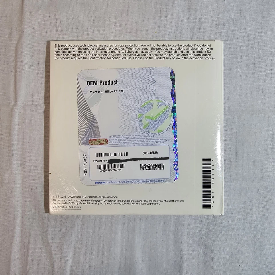 Microsoft Office XP Small Business Version 2002, 2 disc set, with product key - Image 3 of 4
