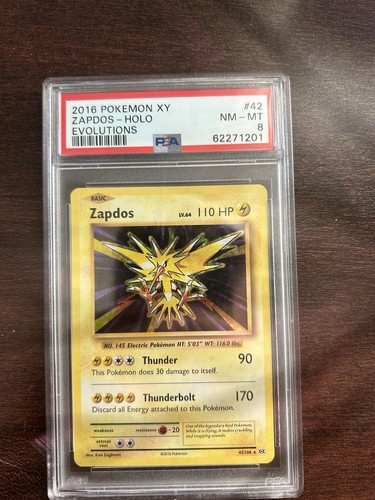 Zapdos graded PSA 8 for sale on eBay