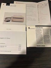Apple IIGS computer original manuals inserts for RGB Monitor 3.5 5.25 Drive