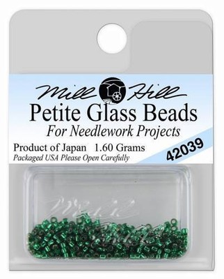 Mill Hill Glass Beads - Color 42039 Brill. Green 15/0 Seed Bead - 1.60 Grams