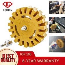 Wheel Rubber Eraser with Drill Adapter Removing Adhesives Pinstripes Stickers