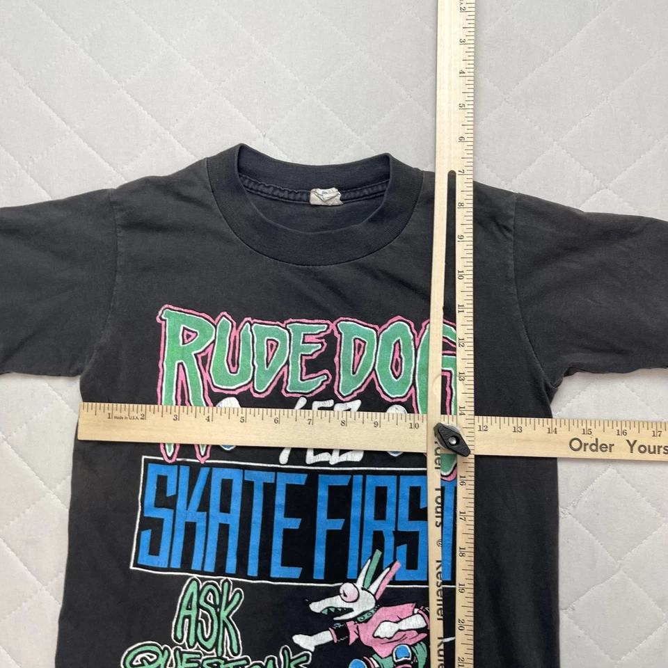 Camisa De Colección para Perros Rudos Niños Mediana Skateboarding Sol Ropa Deportiva Años 90 Foto 4 de 4